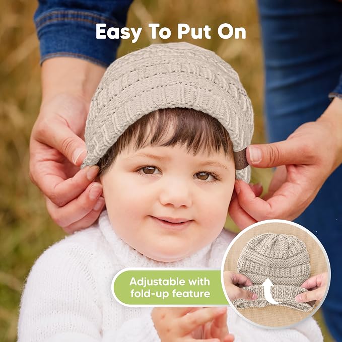 3-Pack Baby Beanies for Boys, Girls - Image 8