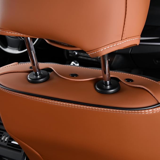 FLORICH Leather Seat Covers, Seat Covers Full Set, Car Seat Protectors 5 Seats - Image 7