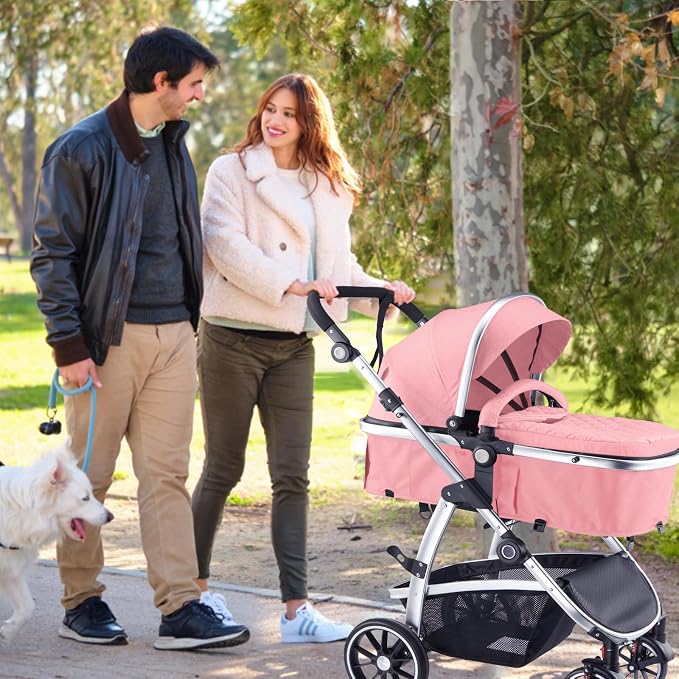 Baby Stroller, 2-in-1 Reversible Toddler Seat - Image 8