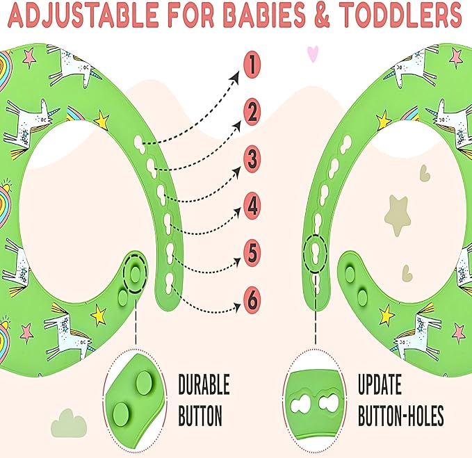 BPA-Free Silicone Baby Bibs - Image 2