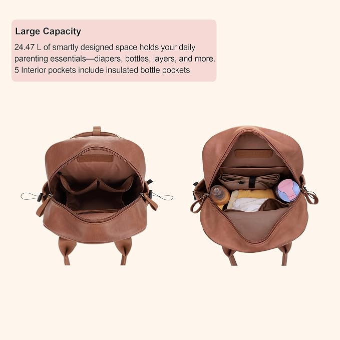 JESSIE & JAMES Saturday EDC Diaper Bag Backpack Multi Function Diaper Bag - Image 3