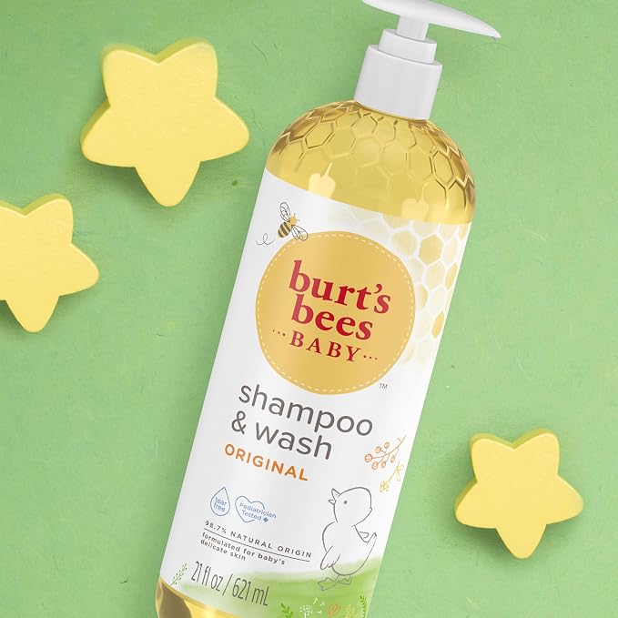 Baby Shampoo & Wash, Burt's Bees Tear Free Soap, Baby Care, 21 Ounce - Image 7