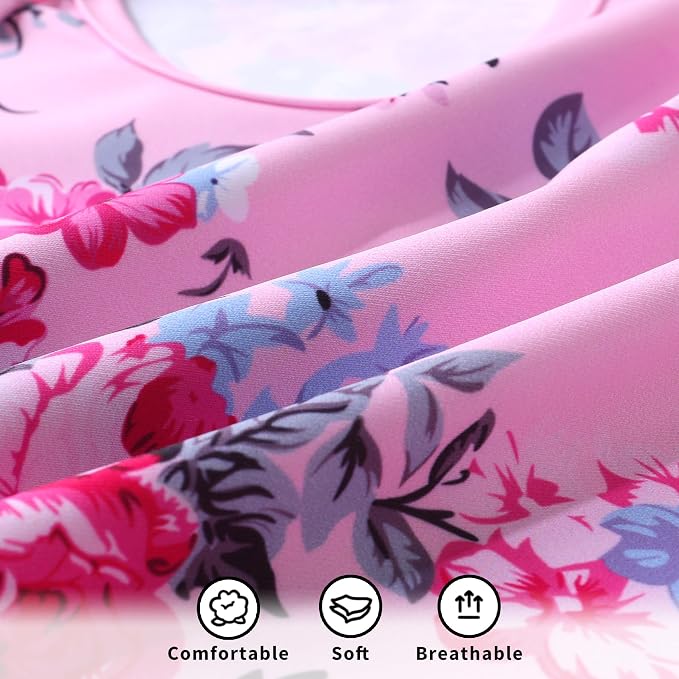 YOUNGER TREE Infant Baby Girls Swimsuit Long Sleeve Swimsuits One Piece - Image 6