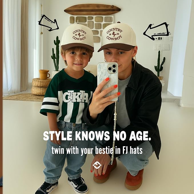 Funky Junque Premium Kids Trucker Hat Vintage Snapback Baseball Cap - Image 9