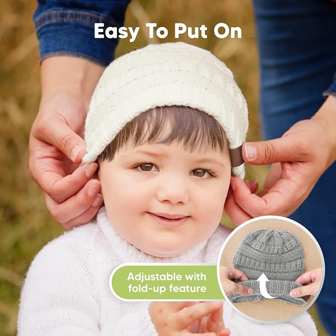 3-Pack Baby Beanies for Boys, Girls - Image 8