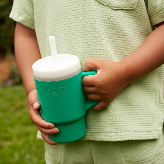 Infantino My 1st Tumbler, Silicone Sippy Cup - Image 7