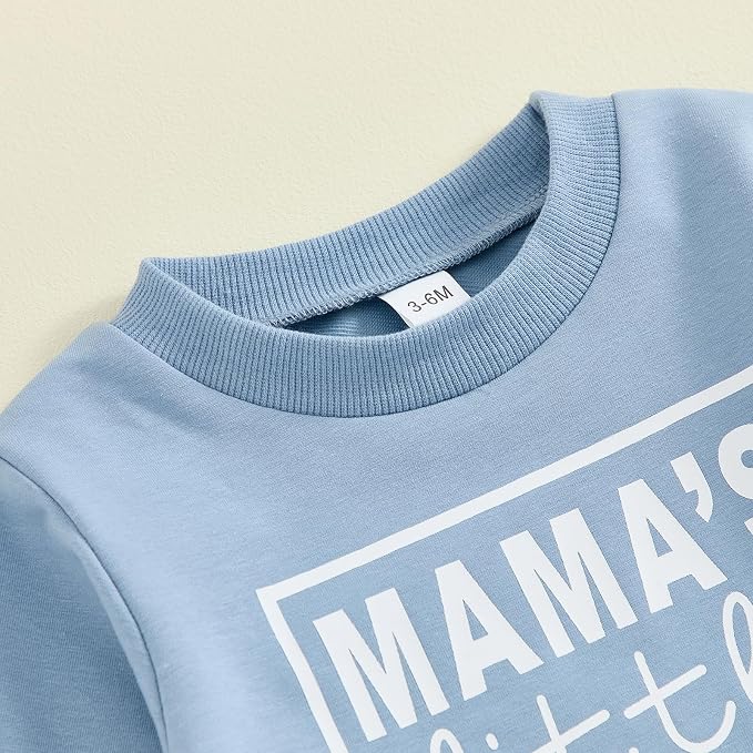 Toddler Baby Boy Fall Winter Outfit Long Sleeve Letter Print Sweatshirts and - Image 4