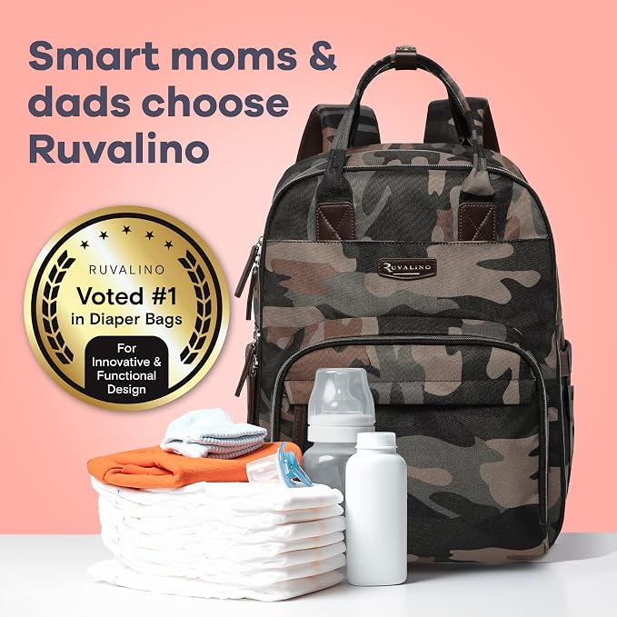 RUVALINO Diaper Bag Backpack, Large Capacity, Waterproof - Image 7