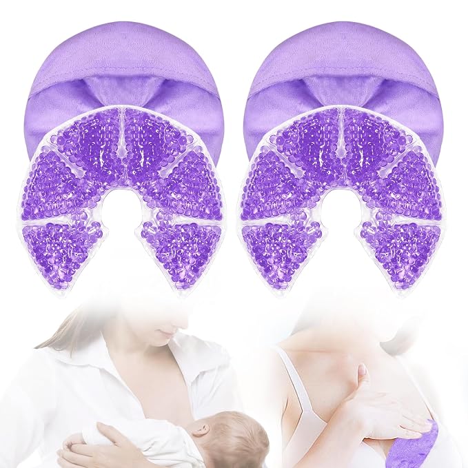 Hot Cold Gel Bead Breast Therapy Pack, Breast Ice Packs by CONBELLA