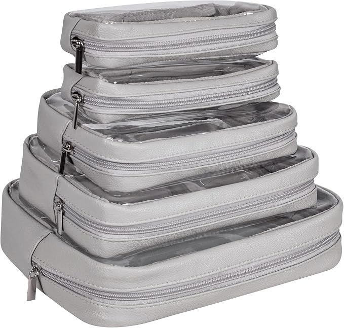 TSA Approved 5-Piece Diaper Bag Organizer Pouch Set Clear Waterproof TPU Kids - Image 6