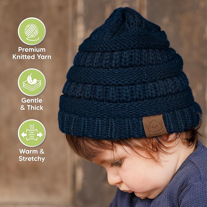 3-Pack Baby Beanies for Boys, Girls - Image 4