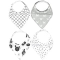 Copper Pearl 4 Pack Soft Cotton Baby Bibs by CopperPearl