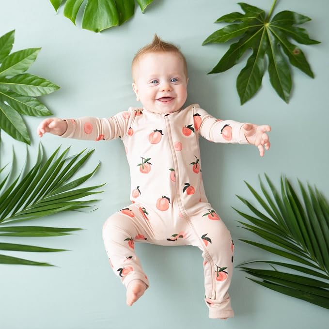 KYTE BABY Unisex Rayon Made From Bamboo Zippered Rompers 0-24 Months - Image 3