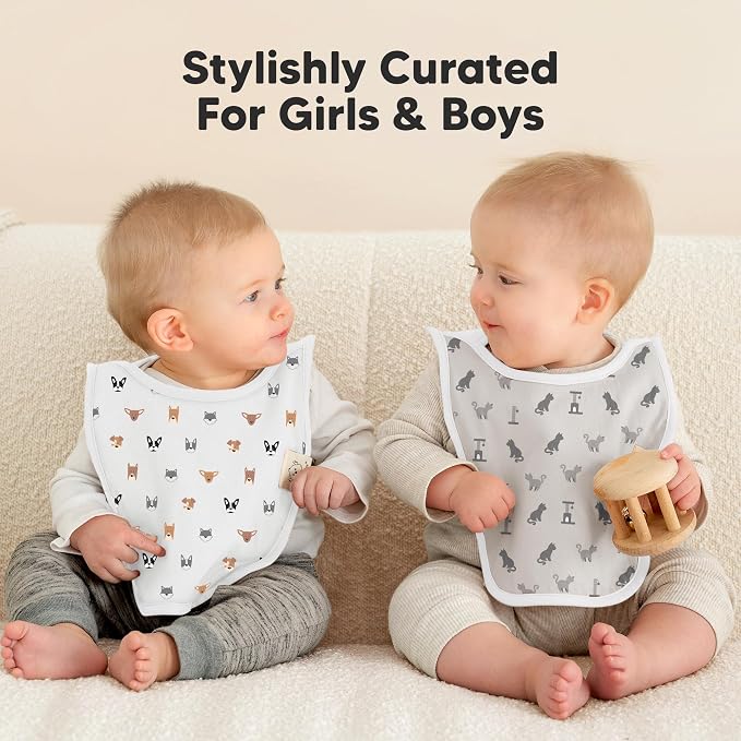 8-Pack Baby Bibs for Boys, Girls - Image 7