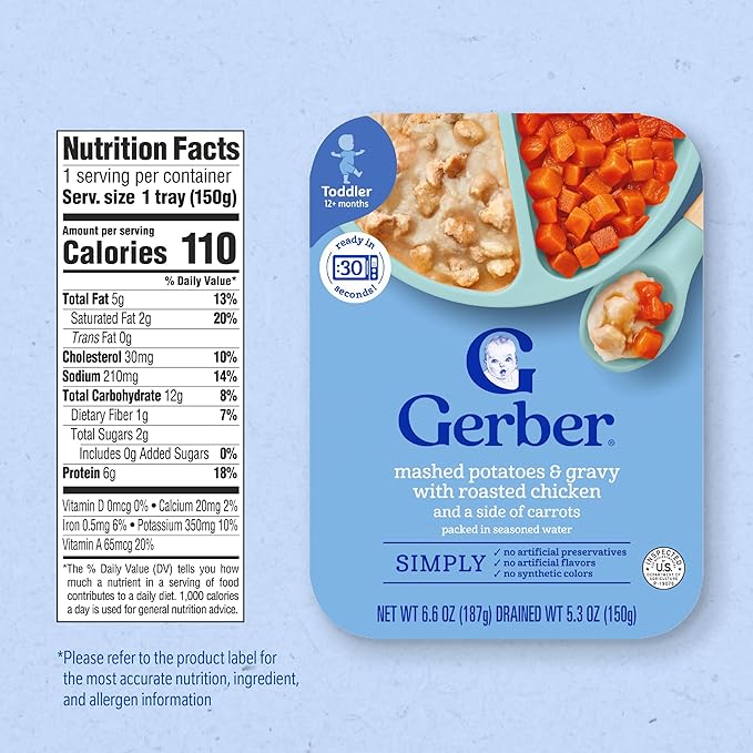 Gerber Mealtime for Toddler Mashed Potatoes & Gravy - Image 2