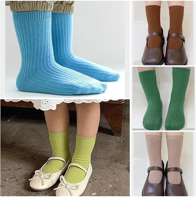 Toddler Socks Unisex Baby Baby Crew Cotton Cuff Socks - Image 2