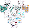 Baby Bibs Soft and Absorbent Organic Cotton Bandana Drool Bibs Set by Benoxine