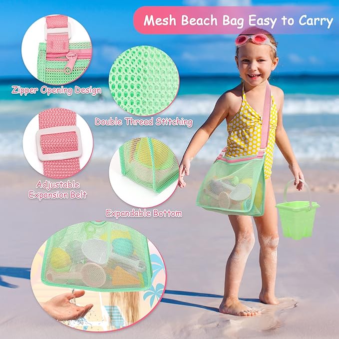 Tagitary Beach Sand Toys for Kids, Beach Toys 23PCS Set - Image 3