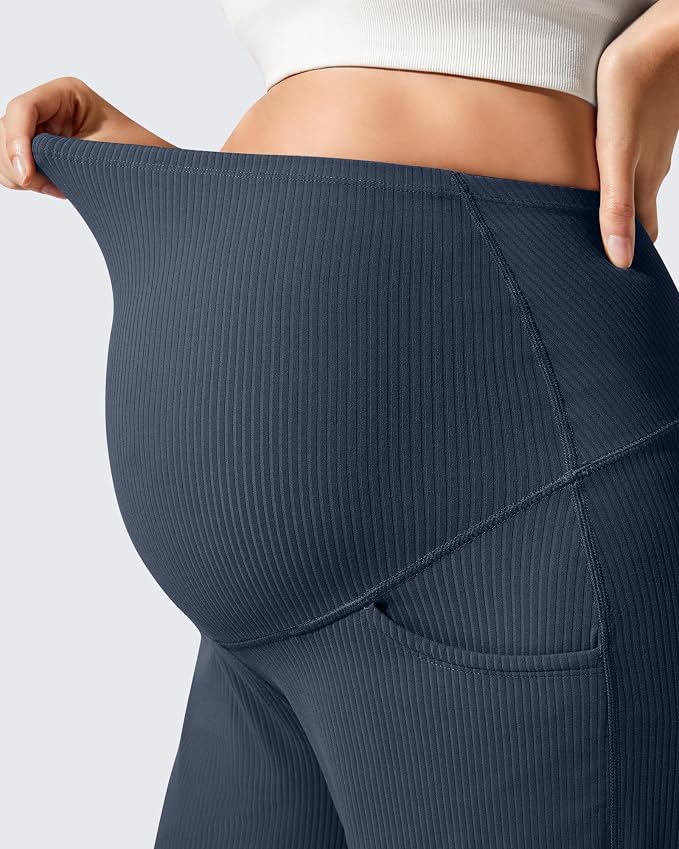 G4Free Ribbed Maternity Yoga Pants - Image 3
