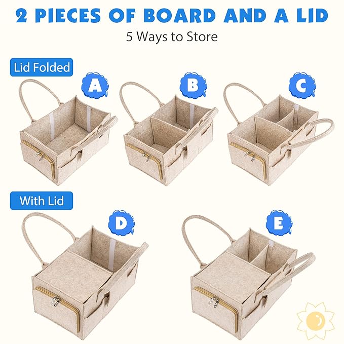 Maliton Baby Diaper Caddy Organizer - Image 3