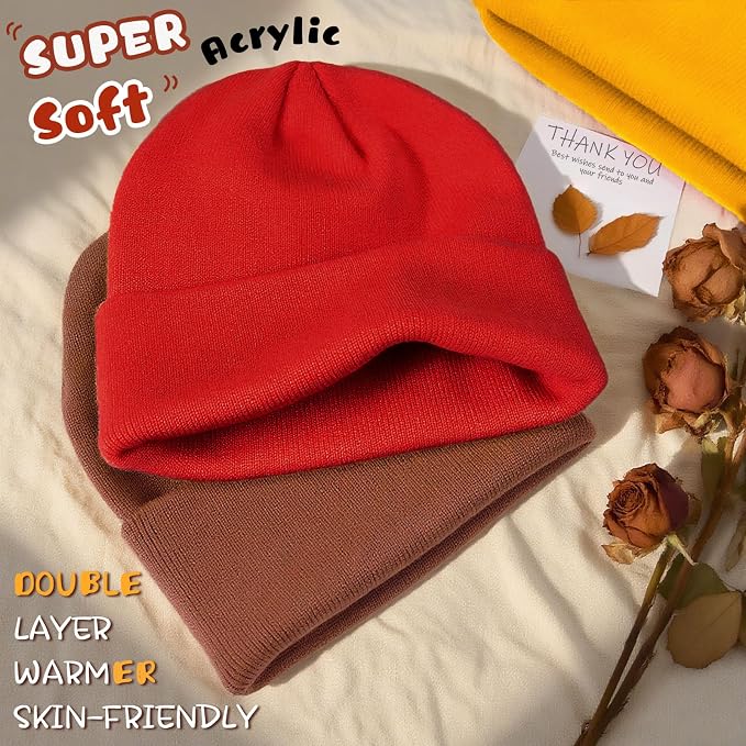 ZOORON Toddler Beanie Baby Boys Girls Beanies Kids Winter Hats Children Knit - Image 2