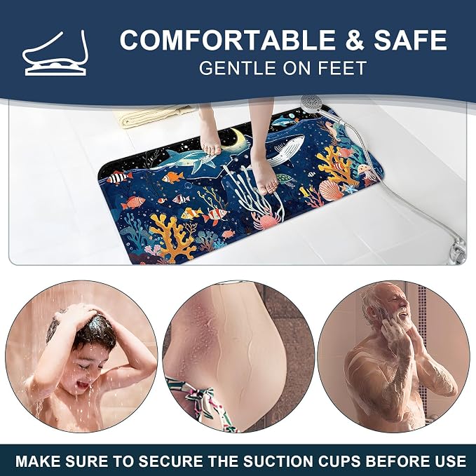 XIYUNTE Baby Bath Mat for Tub Non Slip Kids Bath Mat - Image 7