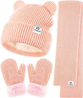 Baby Beanie Mittens Scarf Set, Toddler Infant Kids Winter Hat by zuppad