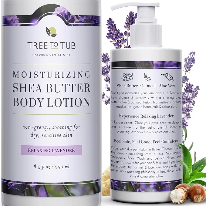 Tree to Tub Lavender Shea Butter Body Lotion by TreeToTub