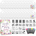 Newwiee 55 Pcs White Bibs for Baby Decorating Design a Bib Decorate Plain by Newwiee