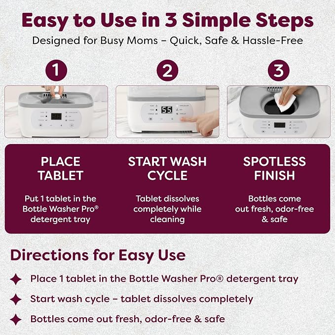 KOOLAMom Baby Bottle Washer Detergent Tablets - Image 6