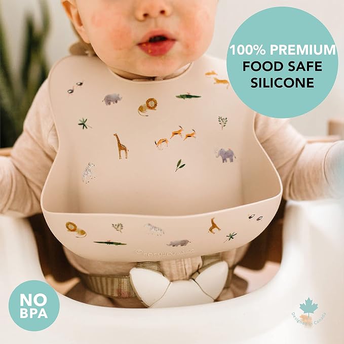 Loulou Lollipop Soft, Waterproof Silicone Feeding Bib - Image 5