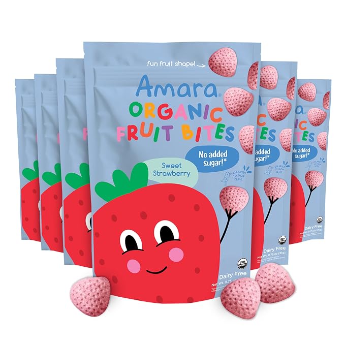 Amara Organic Fruit Bites Sweet Strawberry by Amara