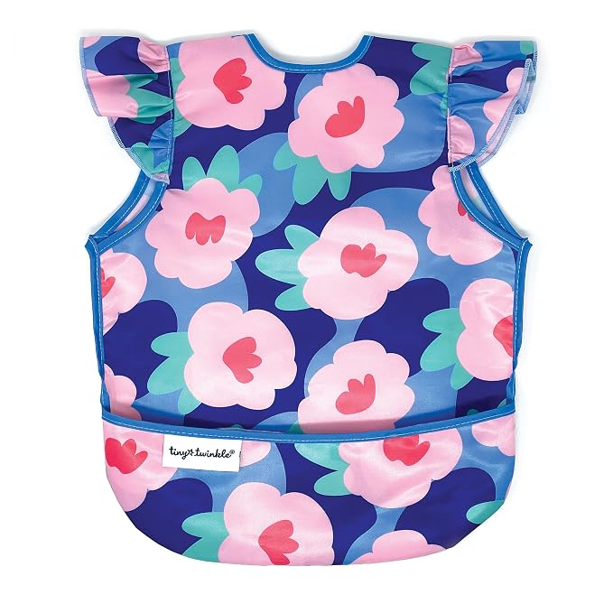 Tiny Twinkle Short Sleeve Apron Baby & Toddler Bib by TinyTwinkle