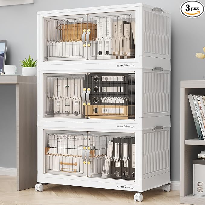 BROVIEW 180Qt Stackable Storage Bins by BROVIEW-EnjoytheArtofLife