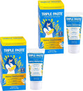 Triple Paste Diaper Rash Cream for Baby - 3 oz Tube - Zinc Oxide Ointment Treats by TriplePaste