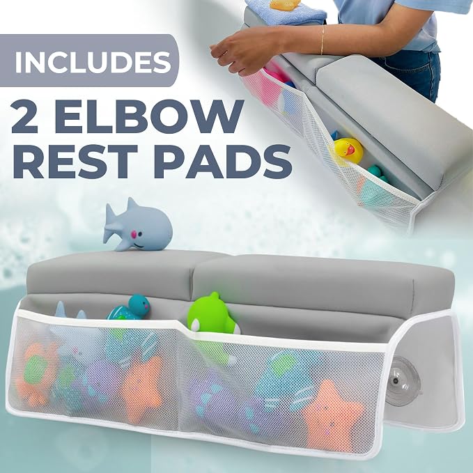 Comfortable Baby Bath Kneeler and Elbow Rest Pad Set – Thick Memory Foam Bath - Image 3