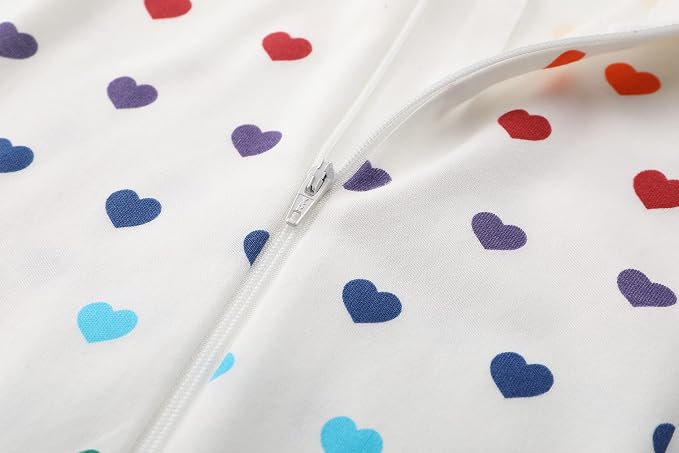Owlivia Organic Cotton Baby Boy Girl Zip up Sleep 'N Play Pjs, Long Sleeve - Image 6