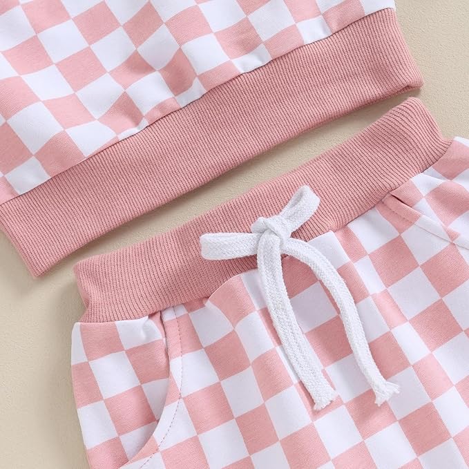 Fernvia Toddler Baby Girl Clothes 3 6 9 12 18 24 Months Fall Outfits Solid Long - Image 6