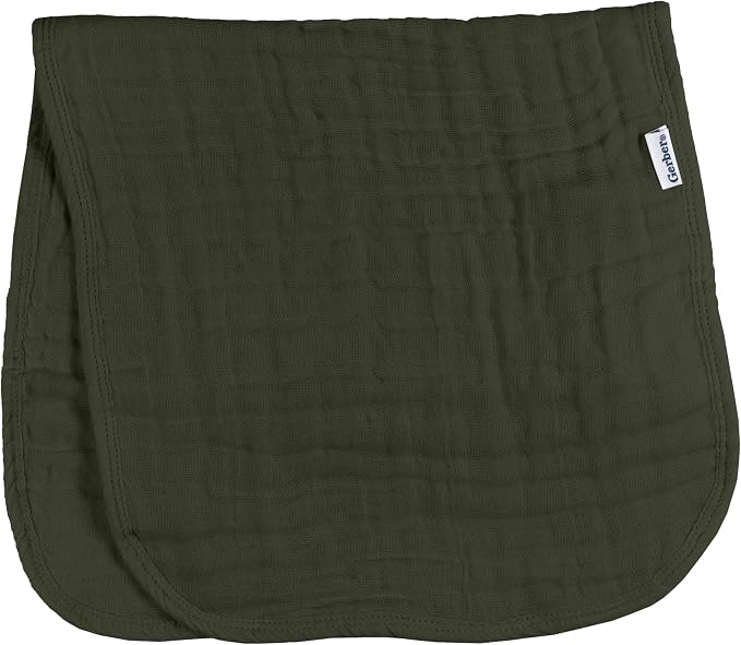 Gerber Baby Unisex Muslin Burp Cloths 6-Pack, Large Size 20" x 10" - Image 5