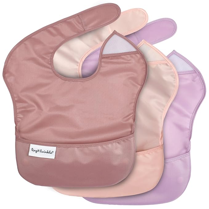 Tiny Twinkle Mess Proof Baby Bibs by TinyTwinkle