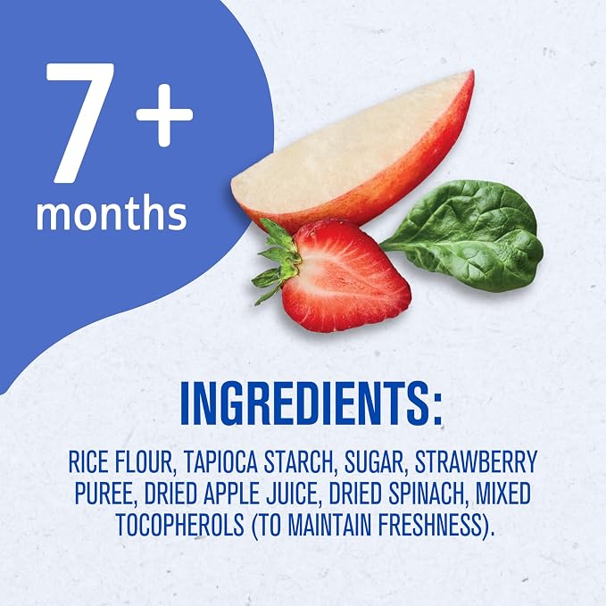 Gerber Teethers, Strawberry Apple Spinach Gentle Teething Wafers, Baby Teething - Image 3