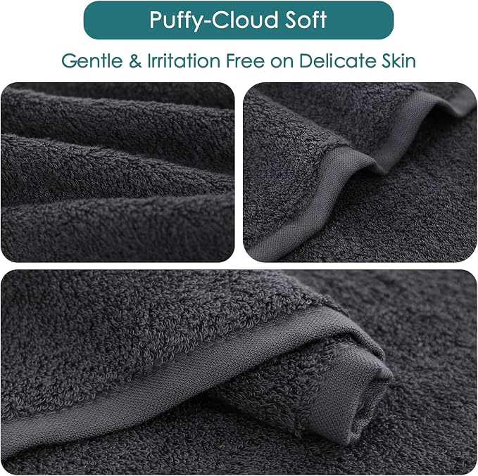 Baby Washcloths 12 Pack, 10x10 inch Heavenly Soft Wash Cloths - Image 8