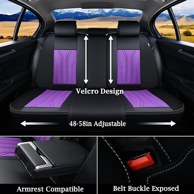 FLORICH Automotive Seat Covers, Seat Covers Full Set, Car Seat Protectors 5 - Image 5