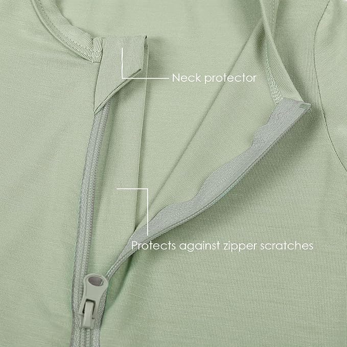 OPAWO Bamboo Baby Pajamas 3 Pack, Double Zipper Bamboo Sleepers - Image 5