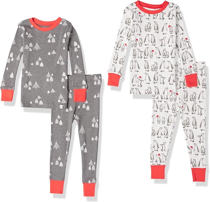 HonestBaby 4 Piece Pajamas Sleepwear Pjs 100% Organic Cotton by HonestBaby