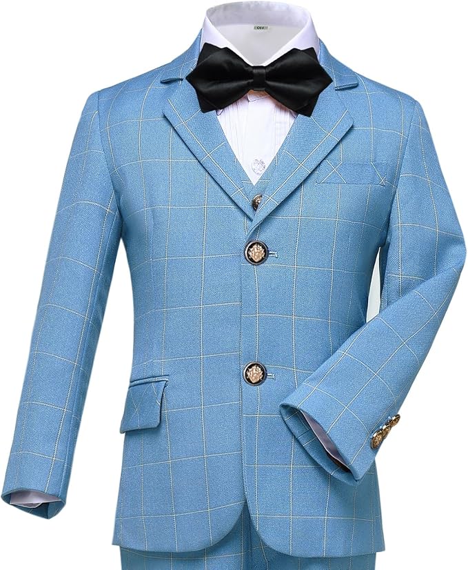 Boys Suit for Kids Tuxedo Suits for Wedding Formal Suit Set Toddler Boy Dress - Image 4
