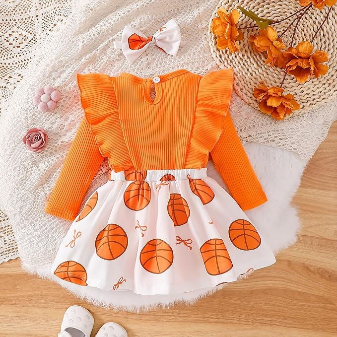 Chichoo Baby Girl Clothes Infant Fall Winter Outfits Newborn Long Sleeve Romper - Image 6