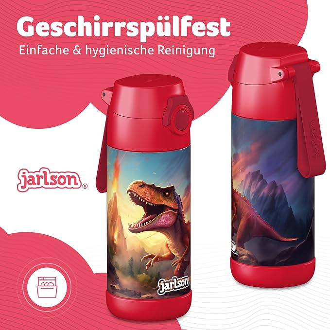 Jarlson® Mali Children's Water Bottle, Thermal Stainless Steel Water Bottle - Image 3