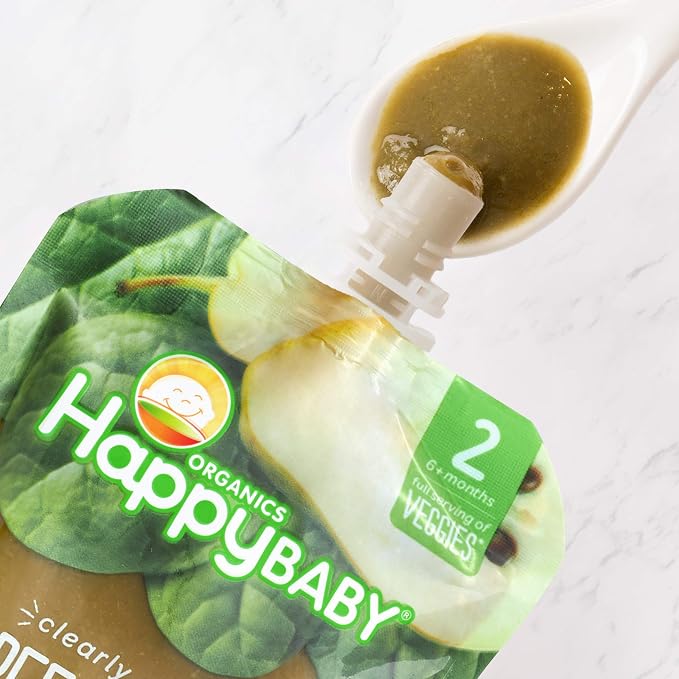 Happy Baby Organics Stage 2 Baby Food Pouches, Gluten Free, Vegan & Healthy - Image 5