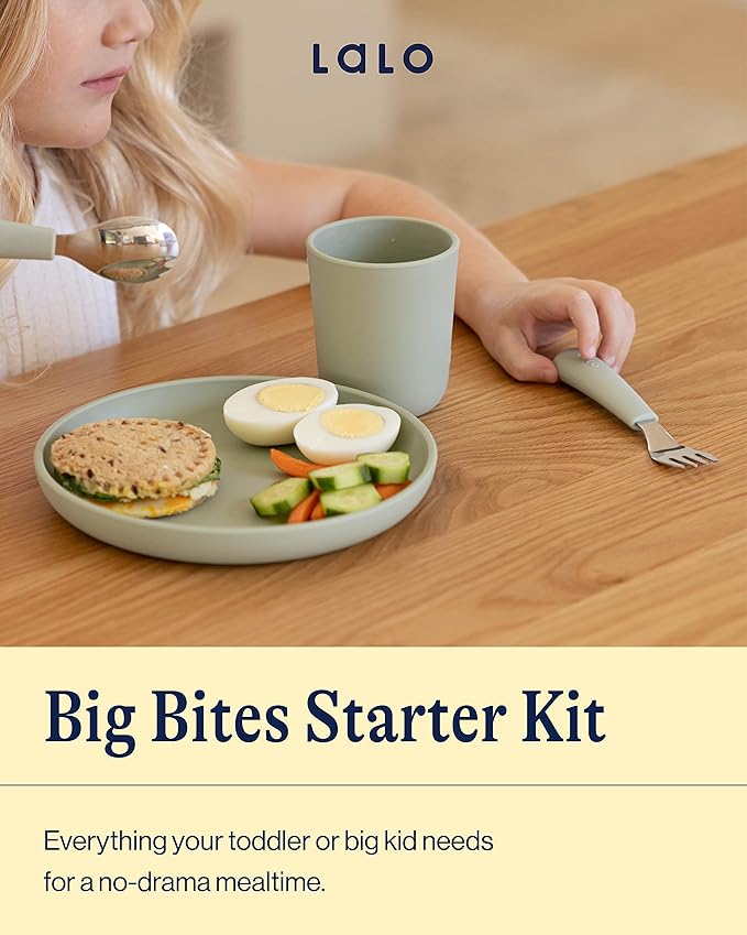 Lalo Big Bites Kids Dinnerware Starter Set - Image 2